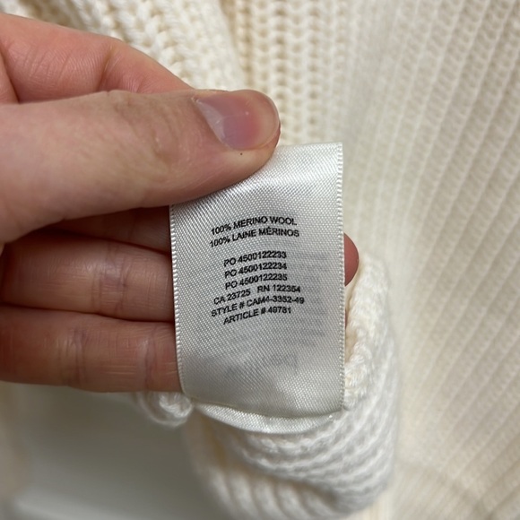 Aritzia Wilfred Montpellier Turtleneck Knit Sweater | Size XS Light Birch - Picture 9 of 9